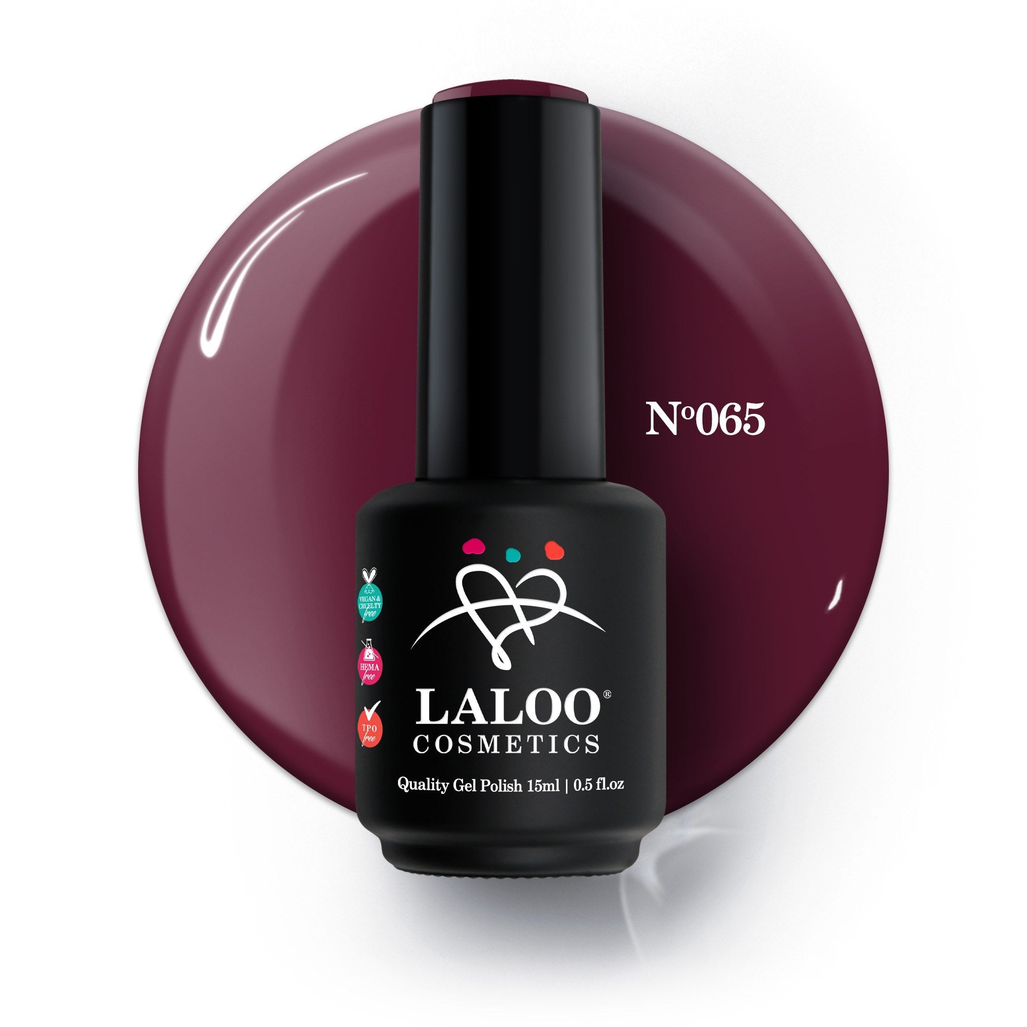 Νο.065 Red Grape | Gel Polish 15ml